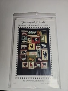 Farmyard Friends Applique Patterns Debora Konchinsky VINTAGE Unused-QP2 - Picture 1 of 2