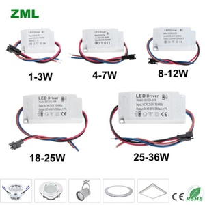 1-3W 4-7W 18-25W 25-36W LED Driver 300mA Adattatore Trasformatore Alimentatore - Bild 1 von 14