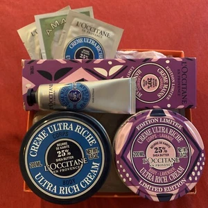 Loccitane Limited 4pc Set 25% Shea Lavender Body Hand Rich Cream Hydrating Relax - Picture 1 of 10