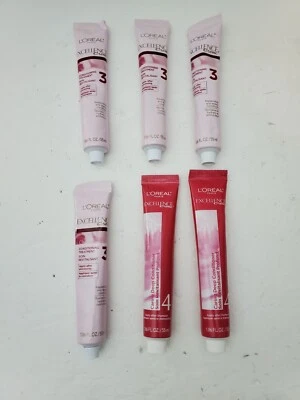 6 Loreal Paris Excellence Creme Conditioner Treatment tubes 3, 4 ONLY - Image 1 of 4