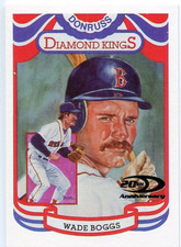 2001 Donruss Diamond Kings Reprints Baseball Card #DKR10 Wade Boggs/1984 