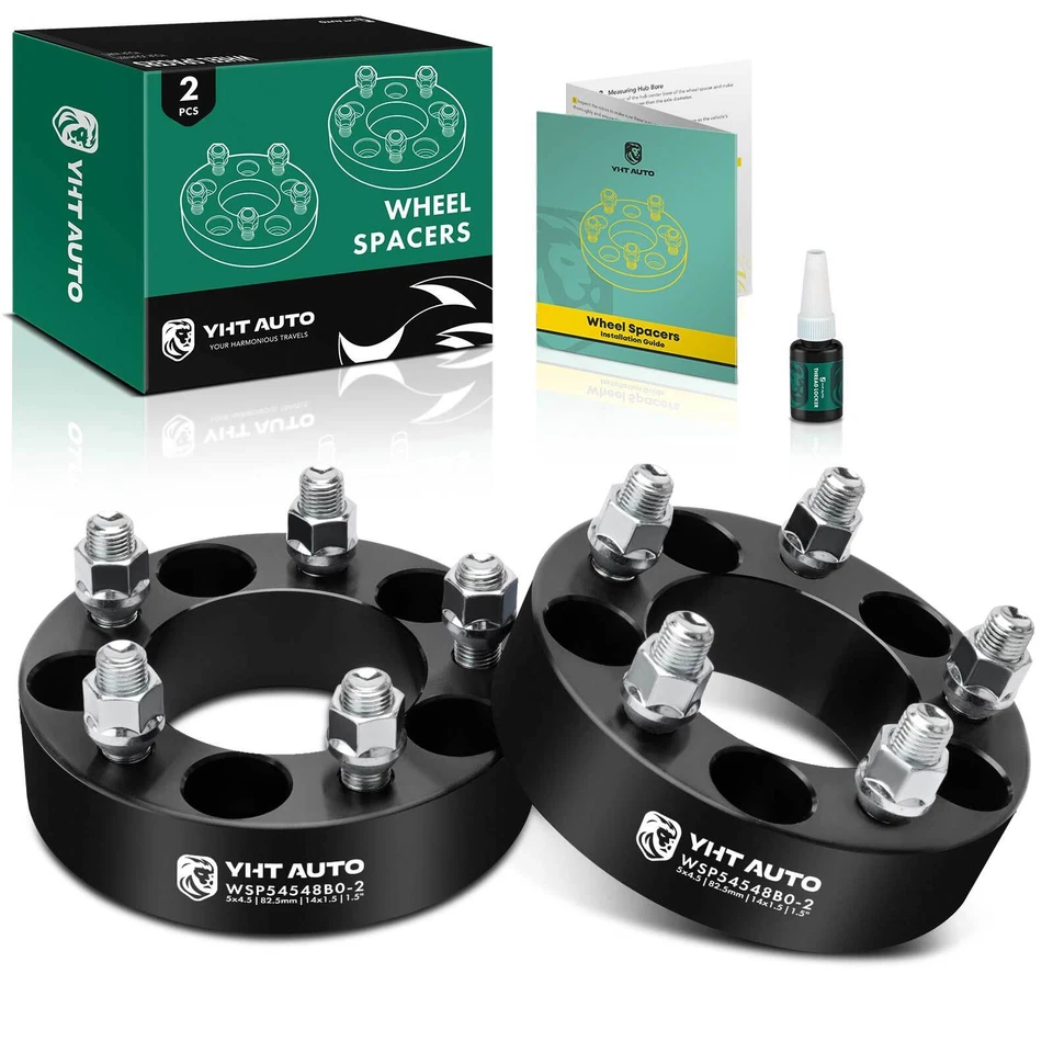 2 espaciadores de rueda de 5x4,5" a 5x4,5" M14x1,5 82,5 mm 38,1 mm para Dodge Chrysler 300 Foto 1 de 4