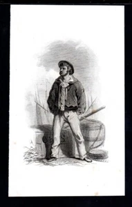 ABNC  'Going to Sea'  Vignette Proof  on India    Intaglio   1800s - Picture 1 of 2