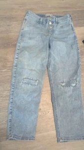 Abercrombie kids 13/14 shirt girls high rise mini mom jeans - Picture 1 of 4