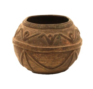 Small Antique Dhokra bowl from Orissa lost wax cast rice measure great ash tray - Picture 1 of 3