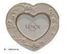 Lenox Pierced Heart Small Heart Shaped Photo Picture Frame Porcelain