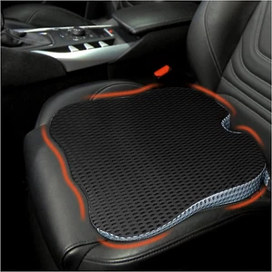 Memory Foam Car Seat Cushion Pad for Sciatica Tailbone Pain Relief (BLACK) - Picture 1 of 8