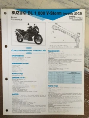 Suzuki Dl1000 V Strom K2 2002 DL 1000 Technical Datasheet Motorbike Control Stay - Image 1 of 4