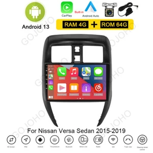 4+64G CarPlay Car Stereo Radio For 2015-2019 Nissan Versa Sedan Android 13 GPS - Picture 1 of 21