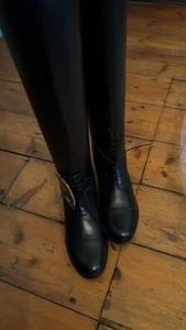 ARIAT Ladies Leather Field Boots *NEW* Black SIZE 5.5 *Challenge II Back Zipper - Picture 1 of 4