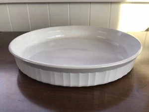 CorningWare 10" French White Quiche Tart Pie Pan Plate F-3-B - Picture 1 of 6