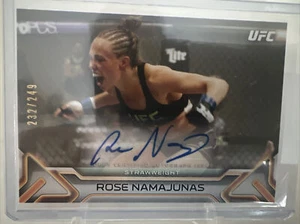 Rose Namajunas 2016 Knockout Auto 232/249 UFC - 413 - Picture 1 of 2