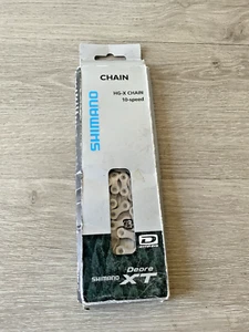 SHIMANO DEORE XT 10 SPEED CHAIN MODEL CN-HG94 SILVER 116 LINKS - Picture 1 of 2