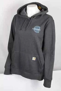 Carhartt Women's Hoodie Rain Defender Relaxed Midweight Graphic Charcoal 106172 - Picture 1 of 5