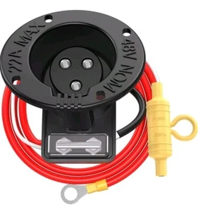 Golf Cart 48V Charger Receptacle with Fuse and Cord for Club Car DS 1995-UP,... - Picture 1 of 2