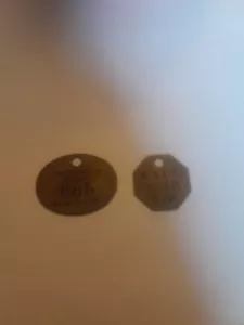 Vintage Brass Rail Road Tags - Picture 1 of 4