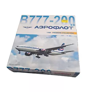 Dragon Wings Aeroflot VP-BAS Boeing 777-200 Model Airplane 55068 1:400 Die Cast - Picture 1 of 9