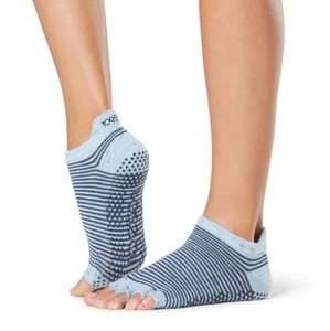 1 Pack TOESOX Womens Cotton Yoga Barre Pilates Grip Sticky Socks Large - Picture 1 of 3