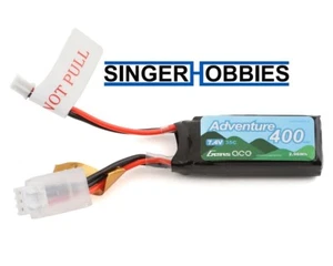 GENS ACE GEA354002SJS 2S LiPo Battery 35C (7.4V/400mAh) w/JST-PH2.0 SCX24 HH - Picture 1 of 2