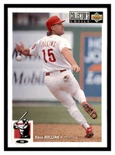 1994 Collector's Choice #141 DAVE HOLLINS Philadelphia Phillies ~E6A