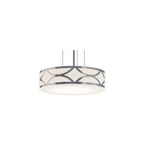 AFX Lighting Lake 16" Pendant, Painted Nickel/White - LAKP16LAJUDNP - Picture 1 of 1