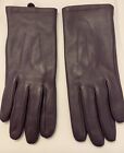 LADIES PURPLE LEATHER GLOVES, 100% LEATHER FROM M&S- SIZE UK LARGE