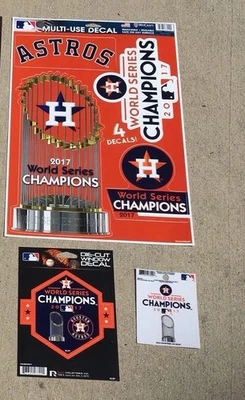 Houston Astros World Series Champions 2017 Stickers & Decals - Image 1 of 4