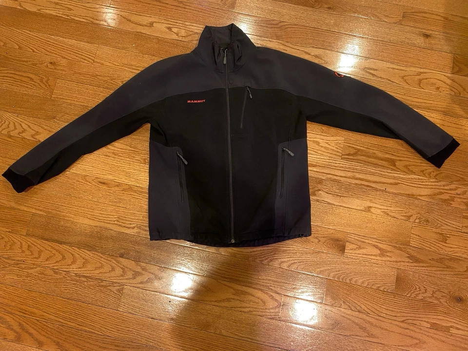 Mammut Ultimate Soft Shell Jacket Mens Size XL Black Grey - Image 1 of 4