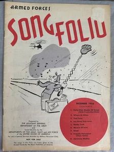 PARTITURAS Armed Forces Song Folio Diciembre 1956, True Love, jazz big band - Imagen 1 de 3