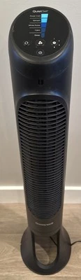 Honeywell Tower Fan HYF290BV2 QuietSet 8 Oscillating 40” Tall Black Tested Works - Image 1 of 4