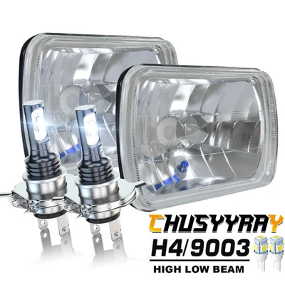 Faro LED HI/Lo DRL Halo más brillante 5x7" 7x6" para Jeep Wagoneer 1979-1990 Foto 1 de 4