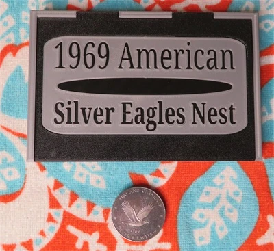 1969 Foster Walla Walla Silver Eagles Nest 2.5 oz .999 Silver in Custom Case - Image 1 of 4