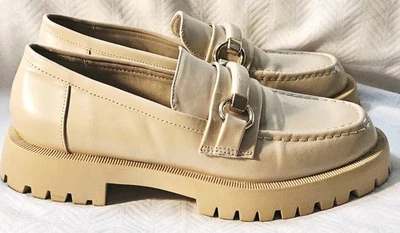 Mocasines Zara Track Gruesos Suela Hebilla Para Mujer Talla 7.5 Europeos 38 Crema Foto 1 de 4