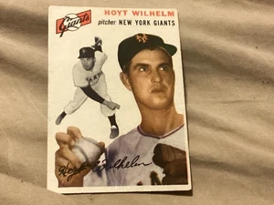 1954 Topps - Hoyt Wilhelm #36 - Muy bueno - Ligero desgaste en las esquinas - Pequeño pliegue medio - Imagen 1 de 2