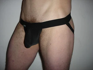 Jock Strap Bag Schwarz NEOFAN Gr. L Ref B03 mit sexy tiefer Tasche - Bild 1 von 6