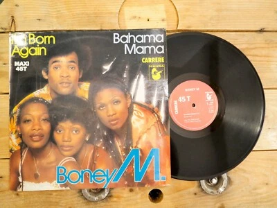BONEY M BAHAMA MAMA I'M BORN AGAIN LP 33T VINYLE EX COVER EX ORIGINAL 1980 - Photo 1/4