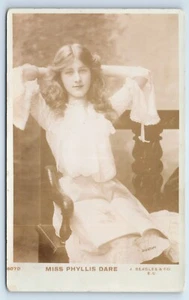 RPPC Miss Phyllis Dare English Actress Edwardian Musical Comedy c1905 Postcard - Picture 1 of 2