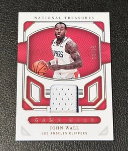 2022-23 Panini National Treasures - Game Gear Prime #GG-CWJ John Wall/25 (MEM) - Imagen 1 de 6