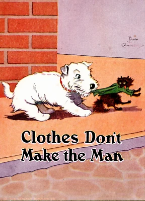 Secador de tinta White Terrier perro perros artista Iang Campbell Gerlach Barklow Co. Foto 1 de 4