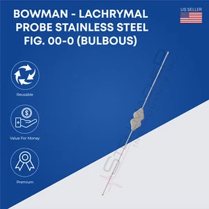Bowman - Sonda lagrimal, acero inoxidable (bulbosa) - Imagen 1 de 20