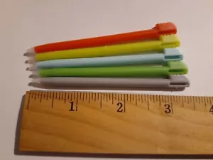 5PCs Stylus For Nintendo DS Slot in Touch Pen Set Red Gray Blue Green USA SHIP - Picture 1 of 7