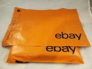 50 eBay Self Seal Plastic Mailer Postage Bags 19cm x 26cm Orange - Picture 1 of 1