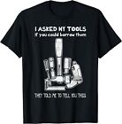 NEW LIMITED Don't Touch My Tools, Funny Construction Worker Gift T-Shirt S-3XL