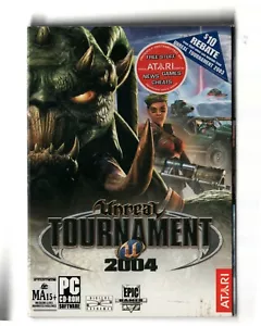 Unreal Tournament 2004 (PC game) 2004 Original Embossed Small Box - Picture 1 of 9