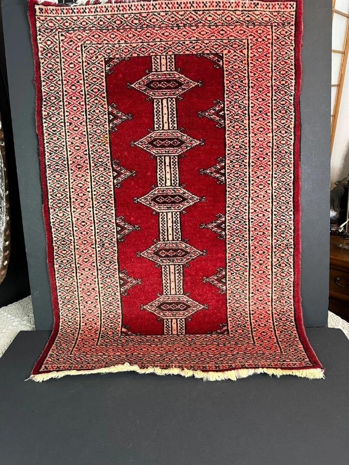 Old Turkish Tribal Wool Rug - image 1 of 4
