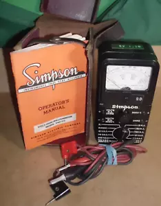 Tester millimetrico Simpson modello 240-111 Voley OHM vintage usato - Foto 1 di 11