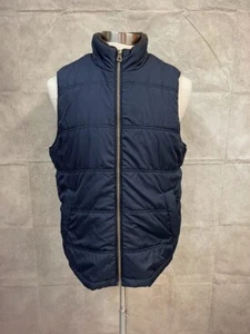 Original Weatherproof Vintage Sleeveless Lined Vest Zipper Front Dark Blue Sz M - Picture 1 of 6