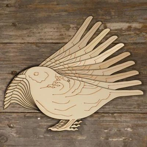 10x Wooden Dunnock Standing Acurate Craft Shape 3mm Ply Birds - Picture 1 of 4