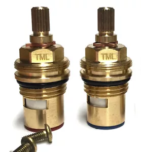 Ceramic Tap Valve Cartridge Gland Turn Quarter insert BSP 1/2" x 53mm 20 Teeth - Imagen 1 de 5