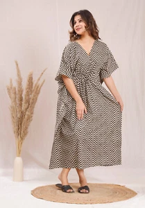 Vestido caftán para mamás playa encubrir ropa de dormir indio caftán maxi vestido bikini - Imagen 1 de 10